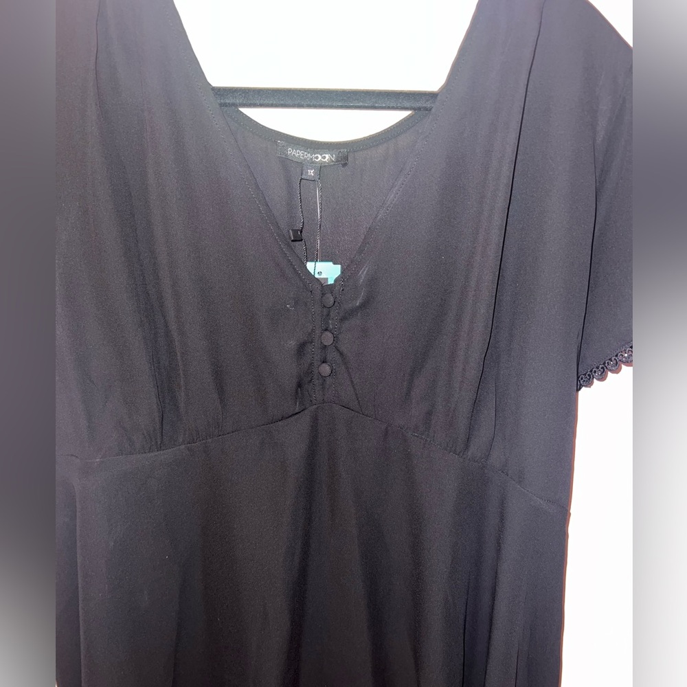 Papermoon Black Women's Blouse - Picture 3 of 11